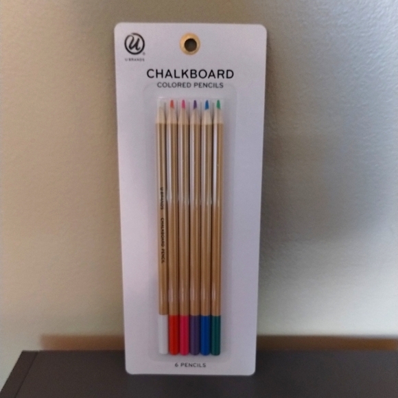 Chalk Pencils, Multiple Colors, 6 Count - NEW! - Picture 1 of 6